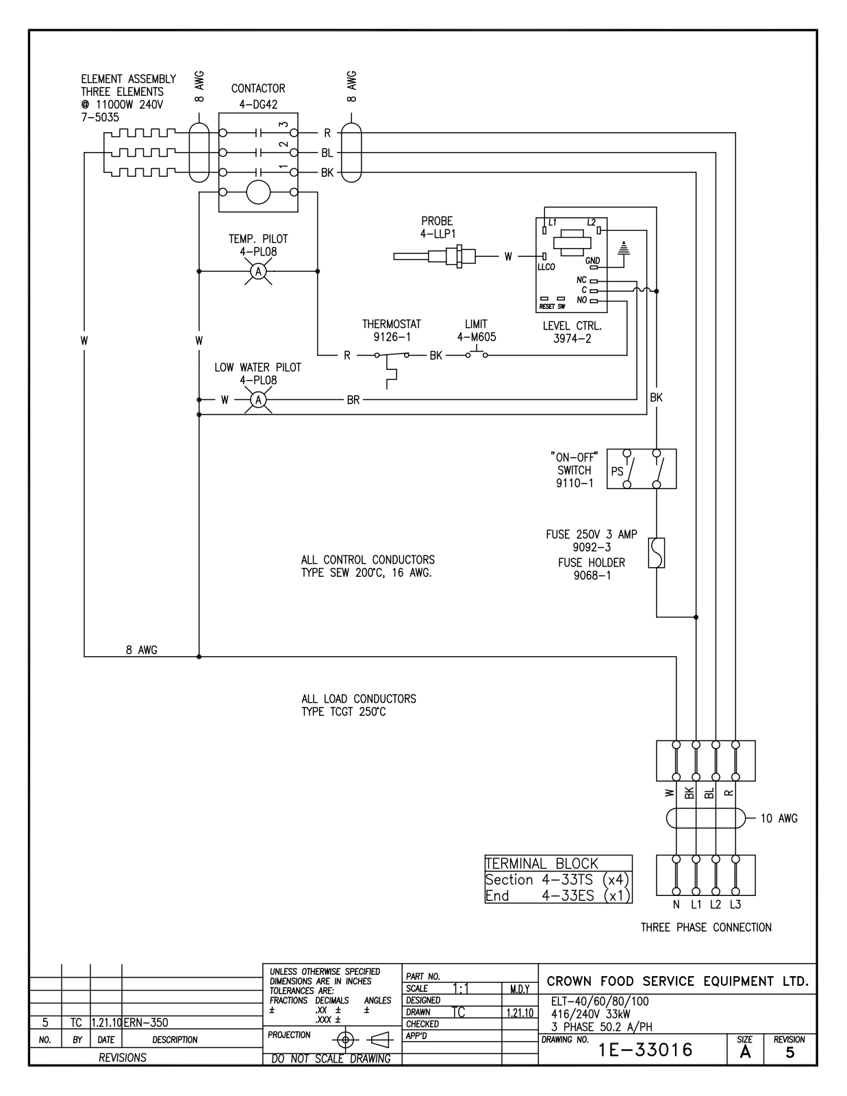 Intek ELT-40 416-240V 33 kW, ELT-60 416-240V 33 kW, ELT-80 416-240V 33 kW, ELT-100  416-240V 33 kW Service Manual