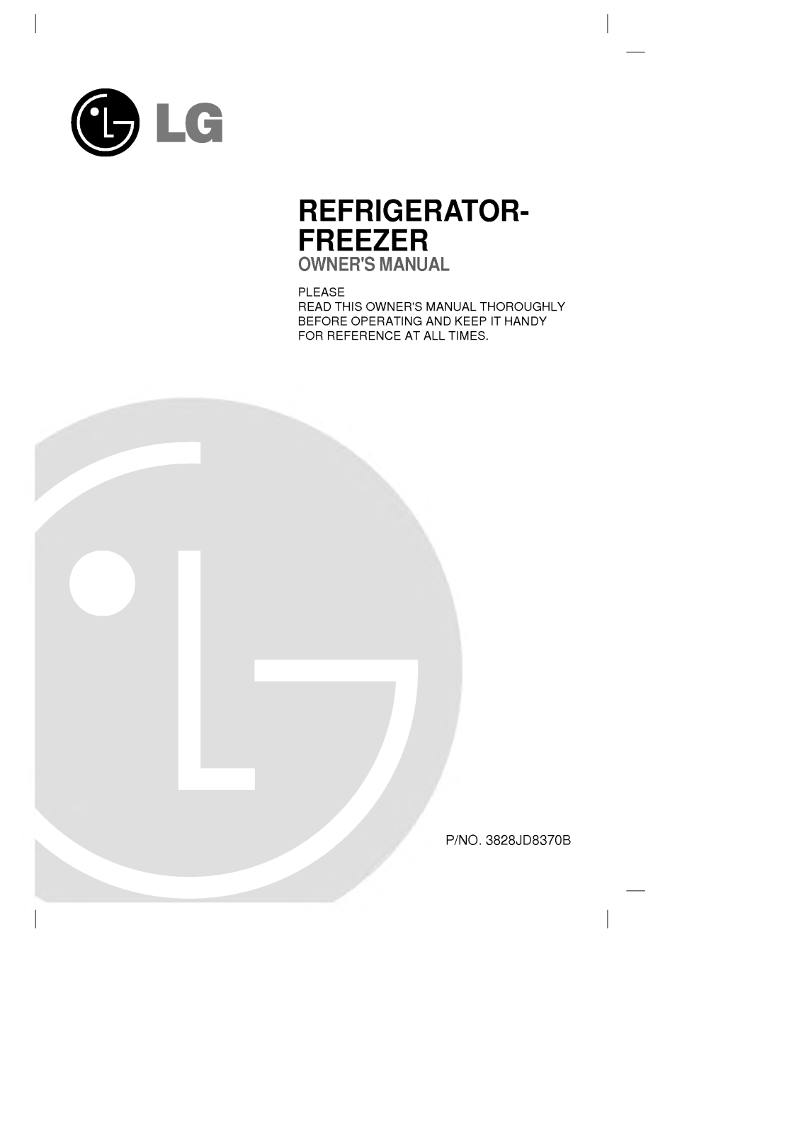 LG GR-621RW User Manual