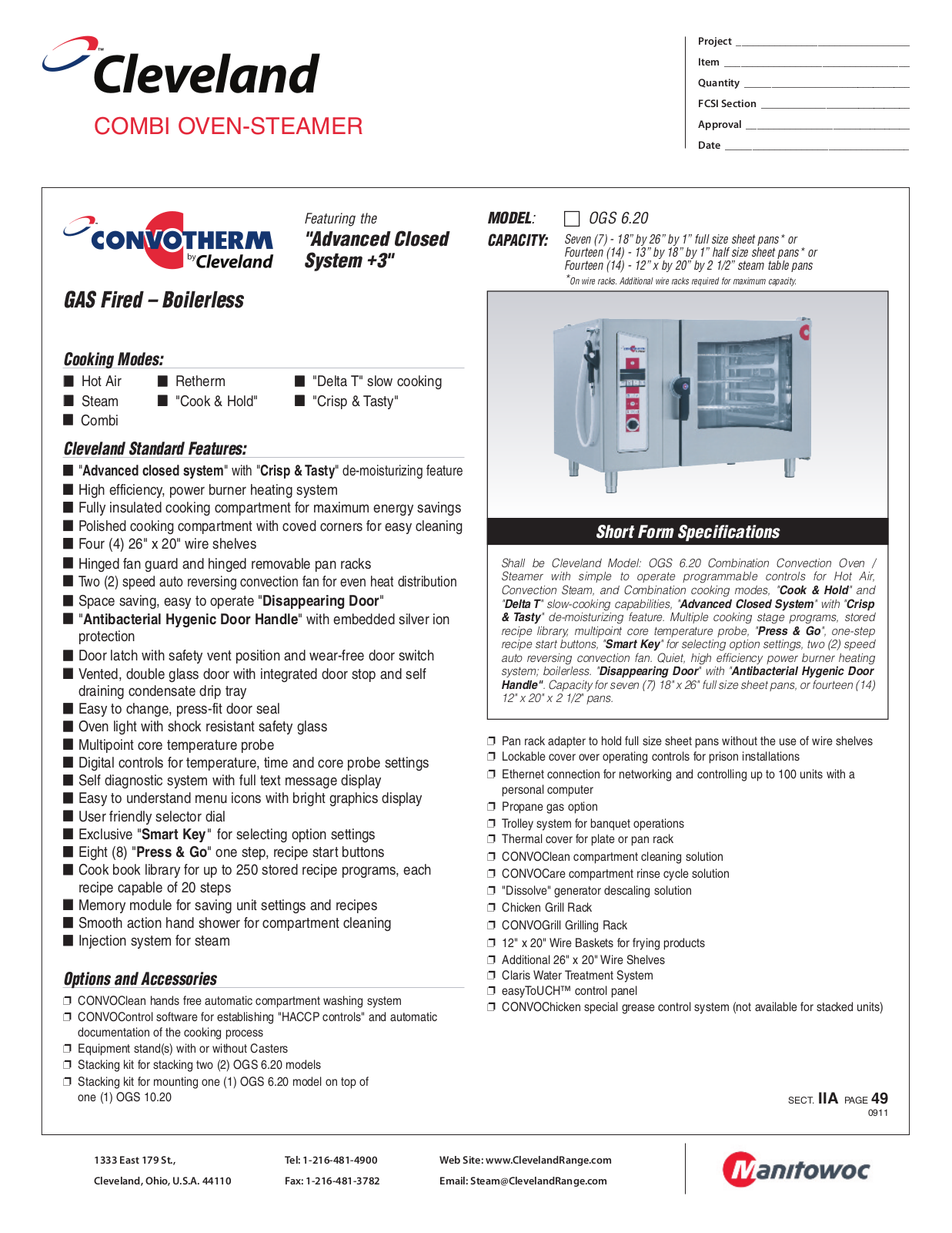 Cleveland OGS 6.20 User Manual