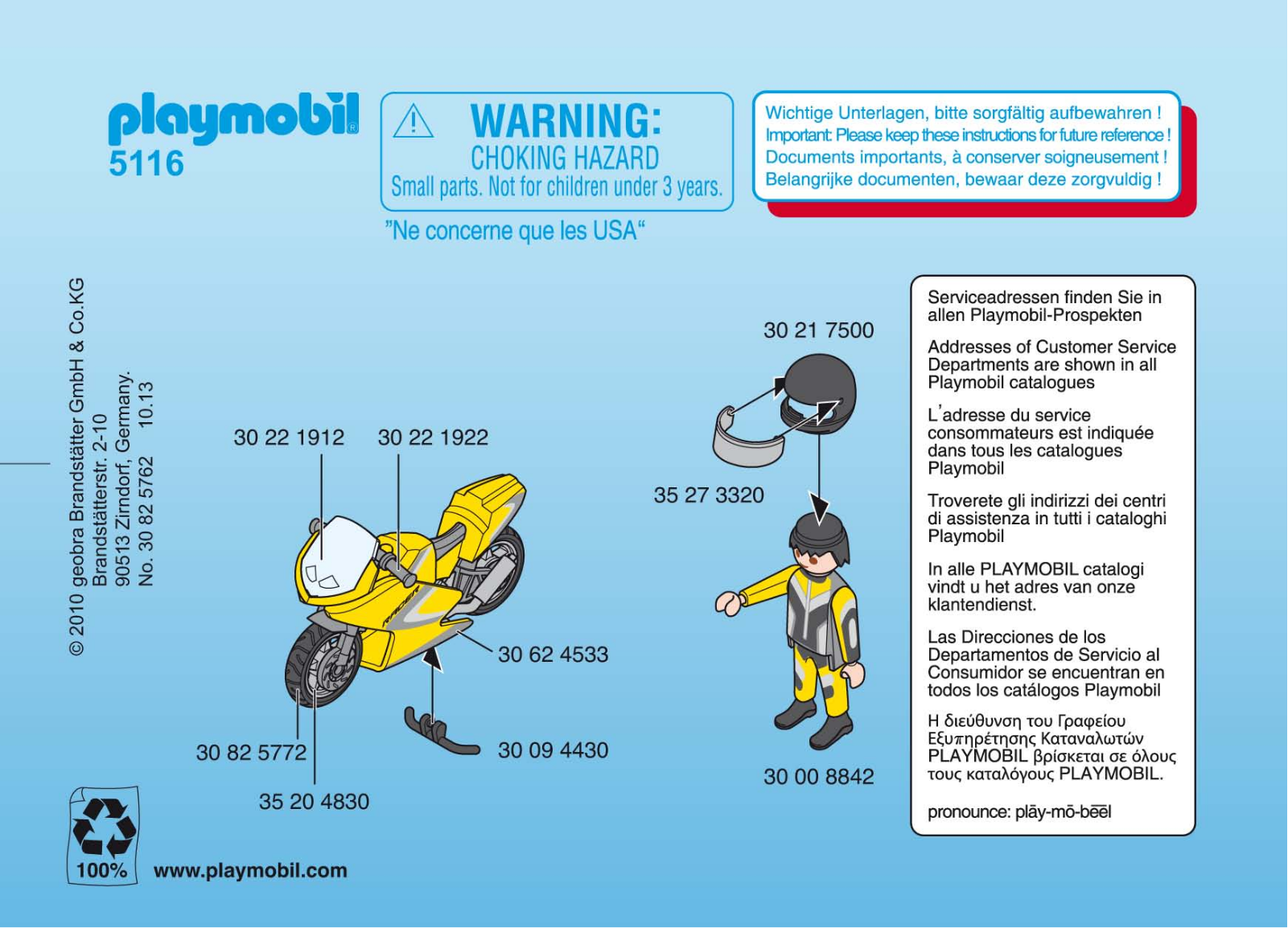 Playmobil 5116 Instructions