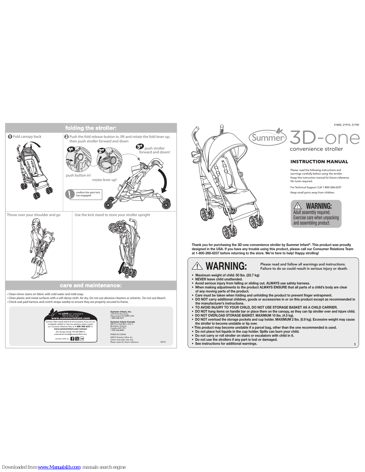 Summer 3-D One Instruction Manual - ManualMachine.com