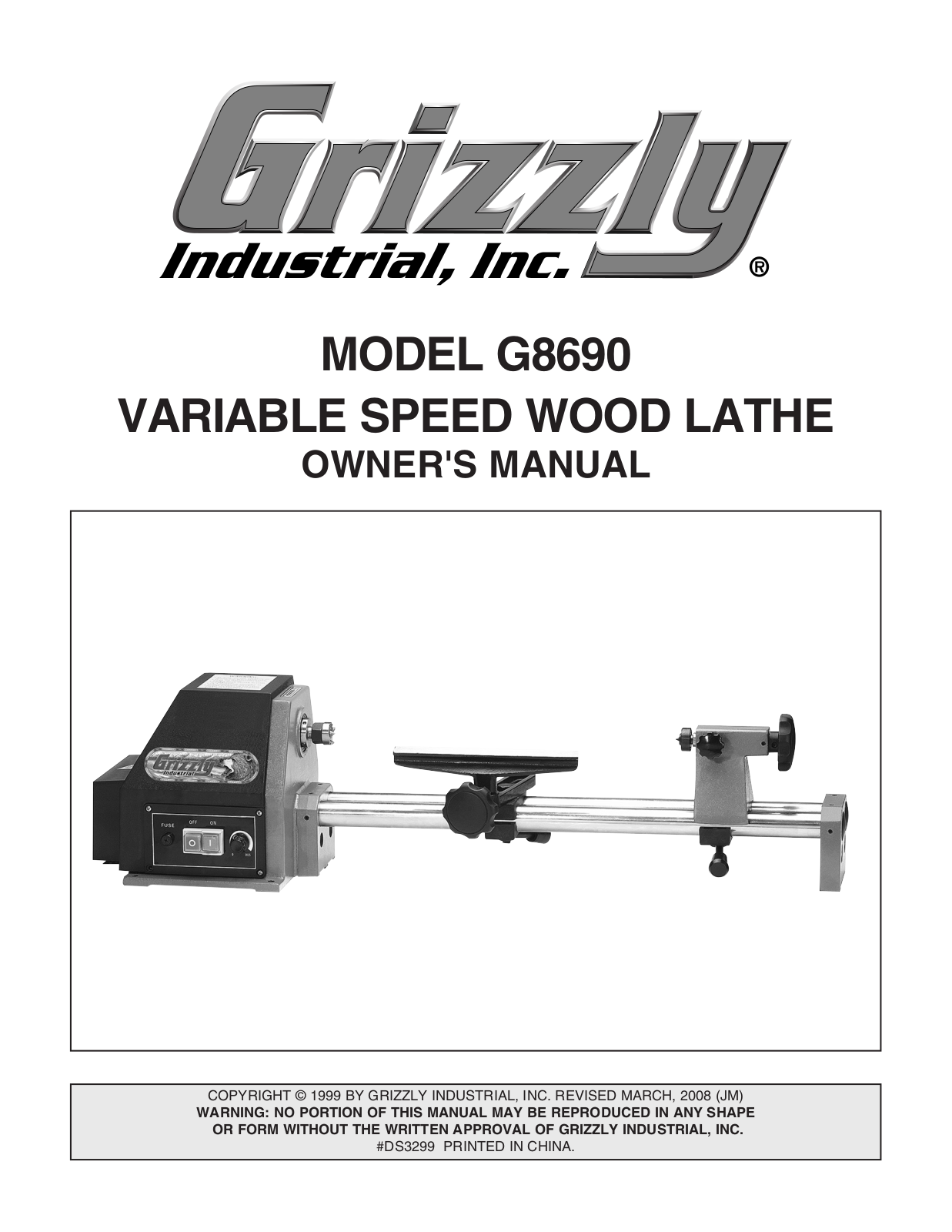 Grizzly G8690 User Manual