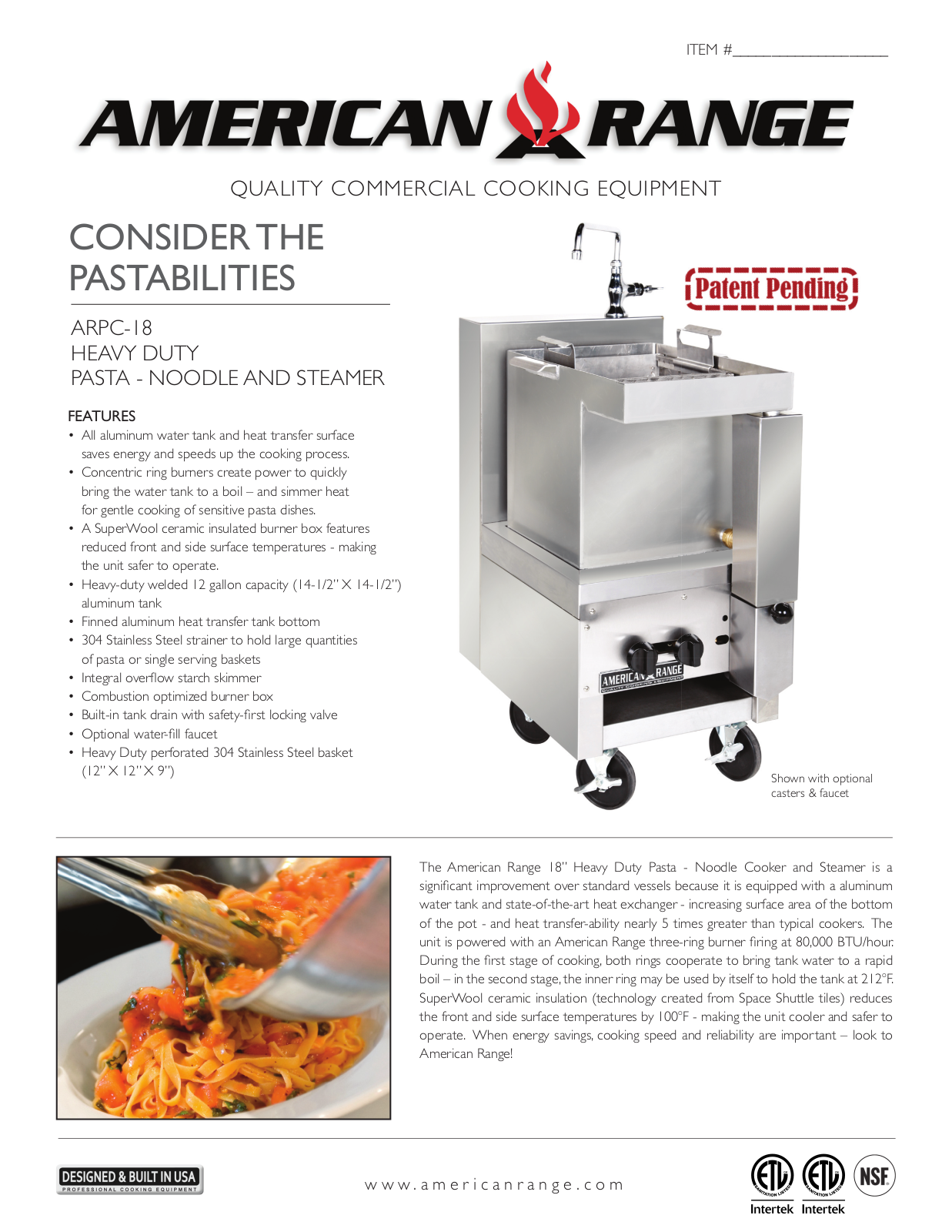 American Range ARPC-18 User Manual - ManualMachine.com