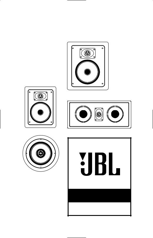 JBL SS8, SSLCR, SS6, SS8C, SS6C User Manual