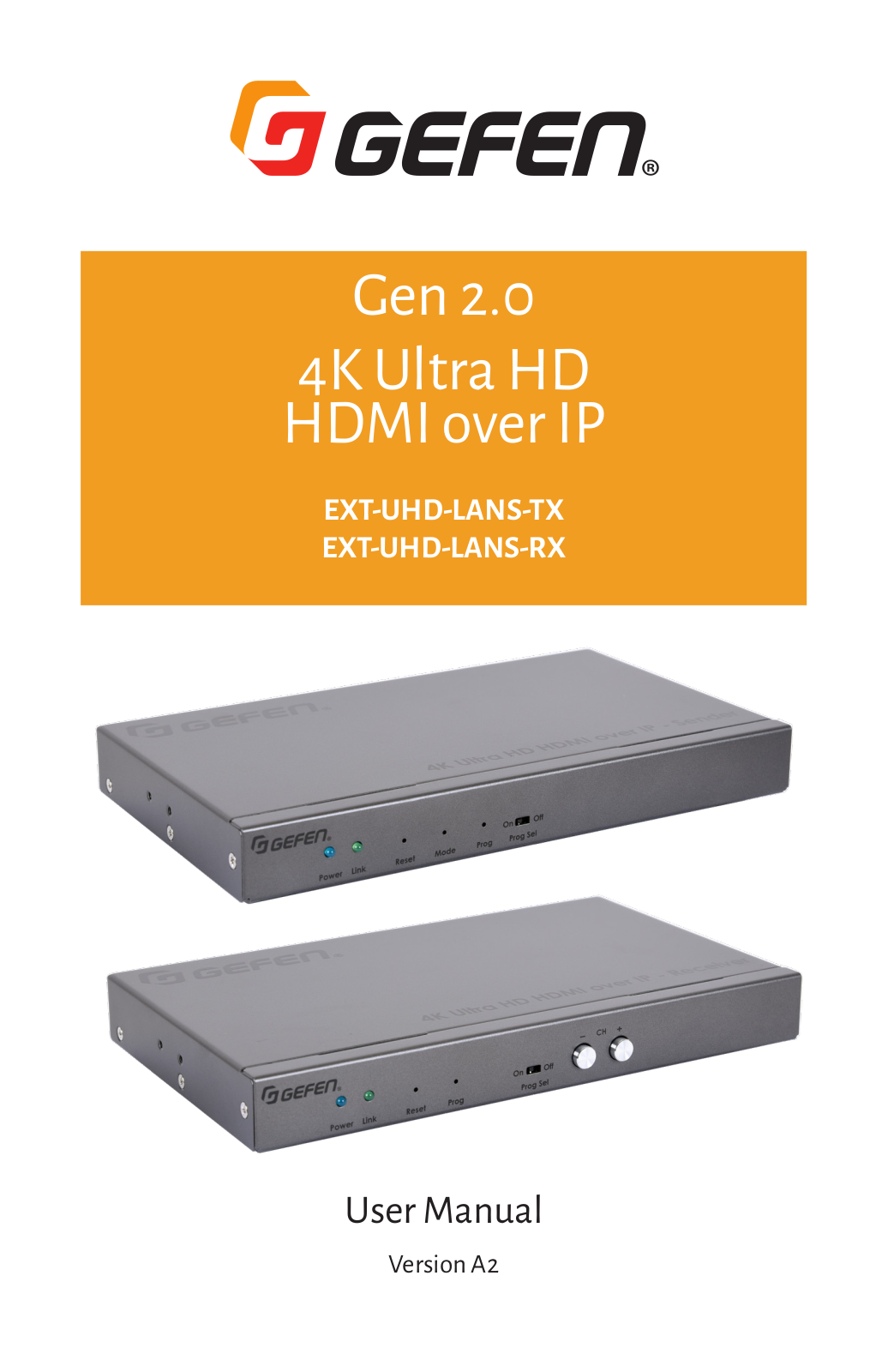 Gefen EXT-UHD-LANS-RX Users Manual