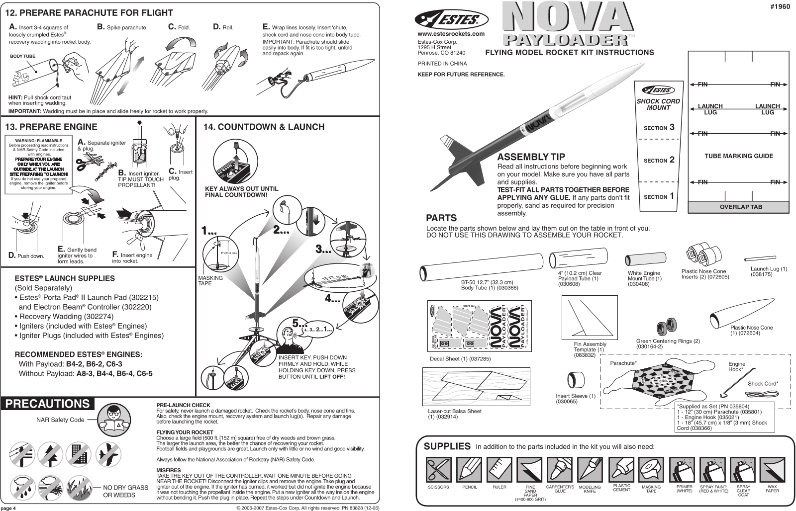 ESTES Nova Payloader User Manual