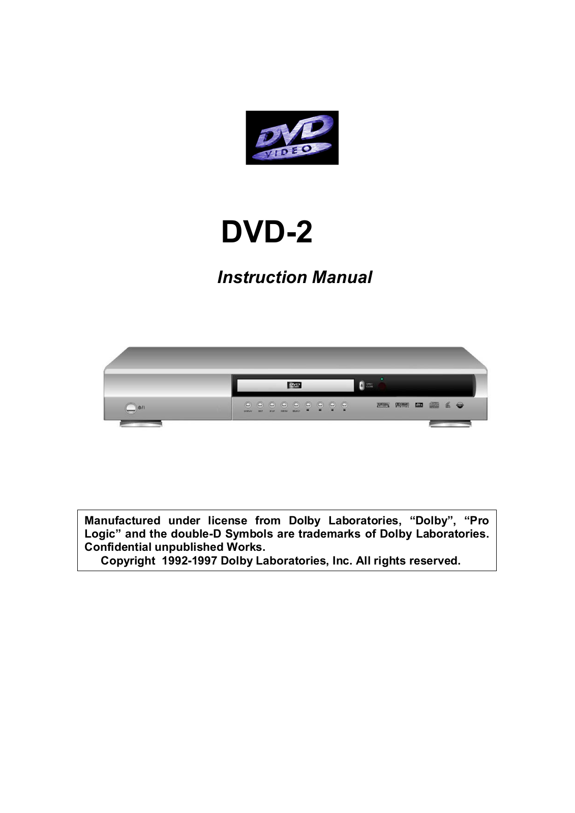 Vieta DVD2 User Manual