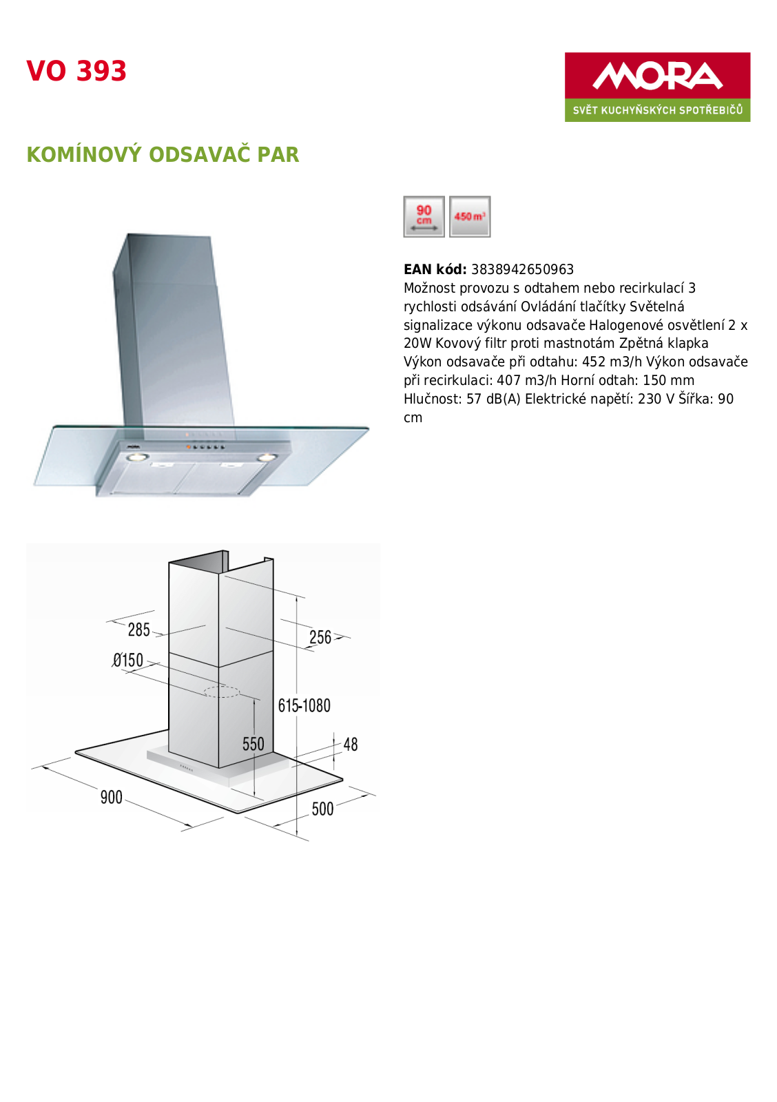 Mora VO 393 User Manual