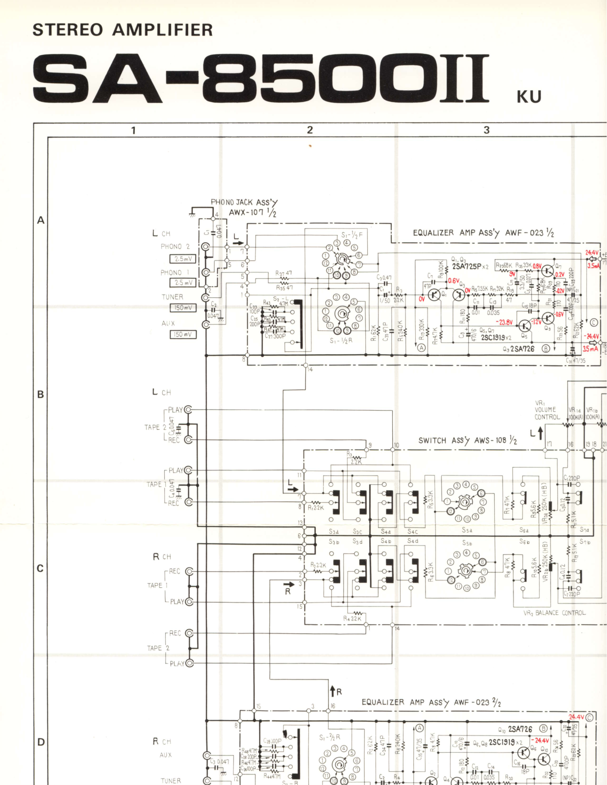 Pioneer SA-8500 Mk2 Schematic - ManualMachine.com