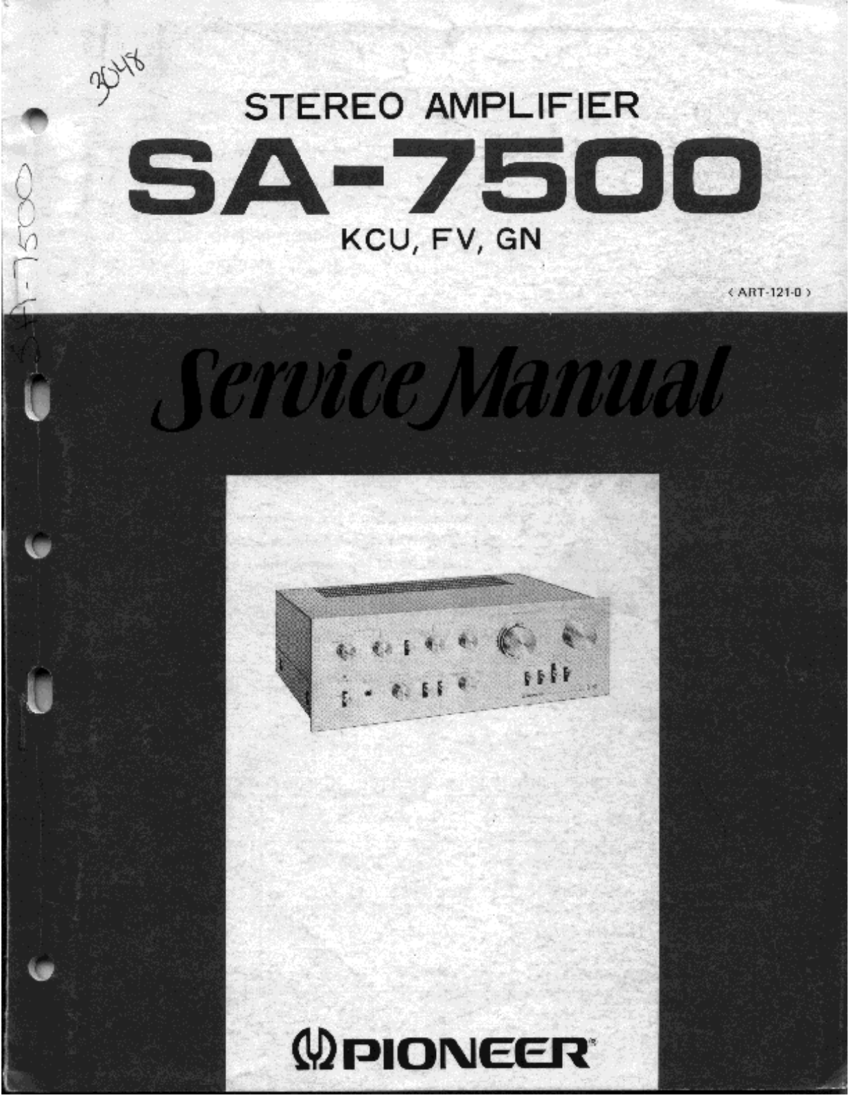 Pioneer SA-7500 Service manual