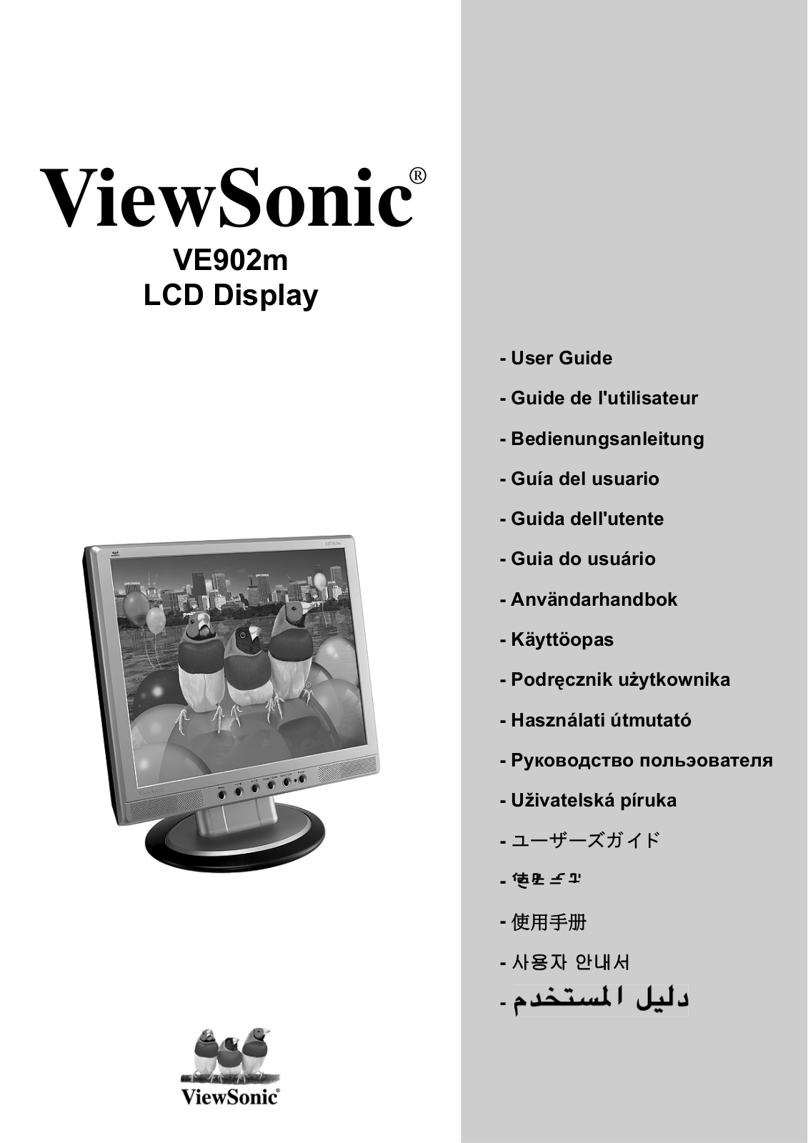 ViewSonic VE902m User Guide