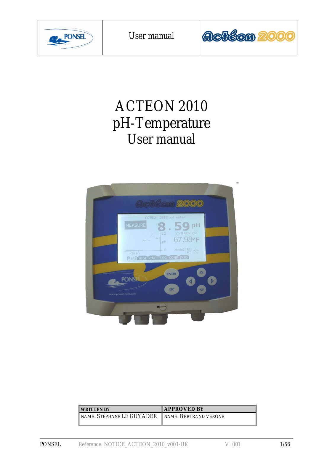 Ponsel ACTEON 2010 User Manual