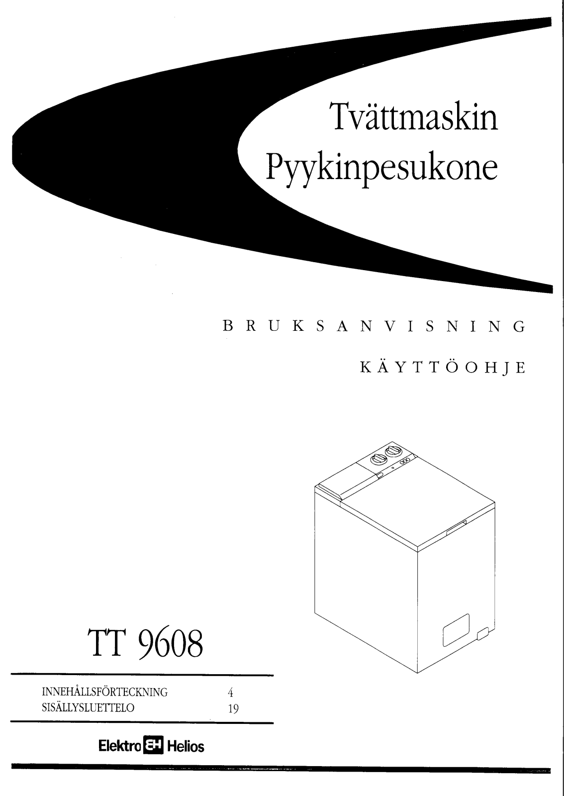 Elektro helios TT9608 User Manual