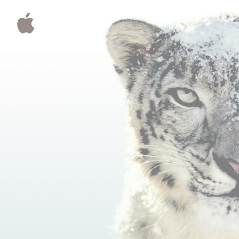 APPLE MAC OS X SERVER 10.6 SNOW LEOPARD User Manual