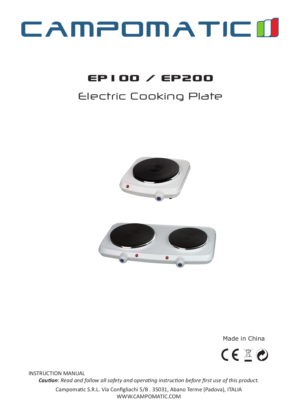 Campomatic EP100 User Manual