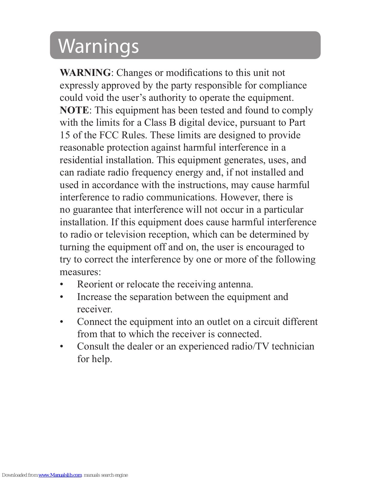 GPX MT962B User Manual - ManualMachine.com