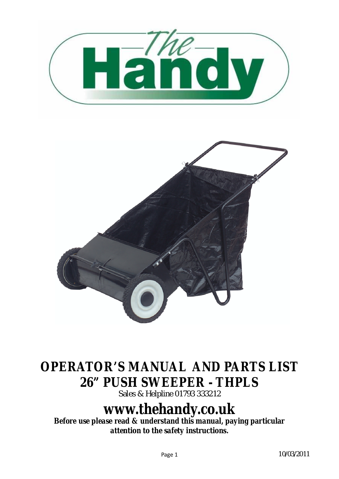 Handy THPLS Instruction Manual