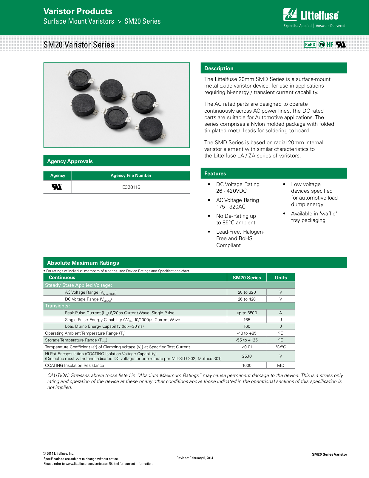 Littelfuse SM20 User Manual