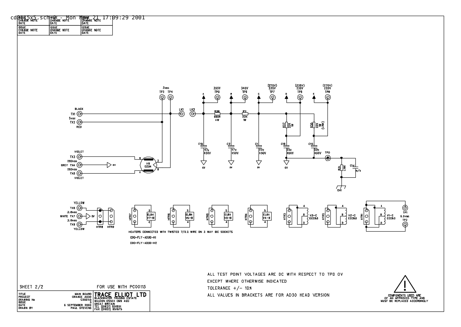 Orange ad30 schematic