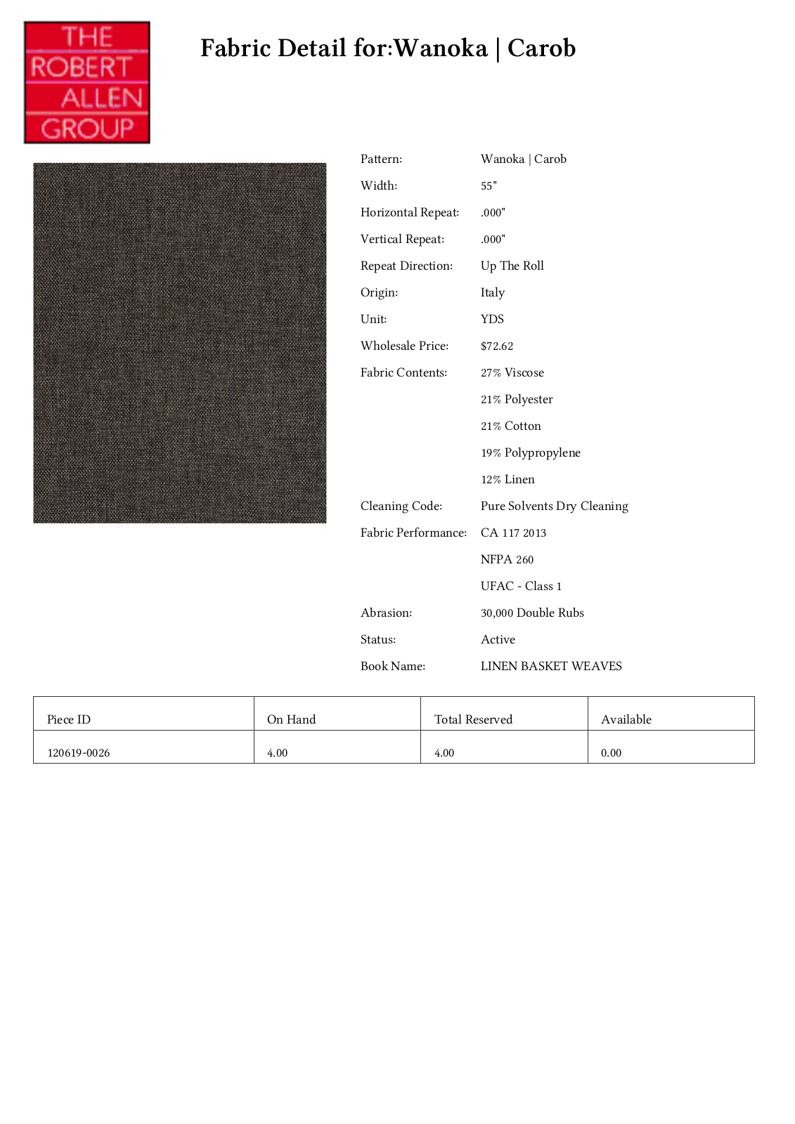 Robert Allen RALF1606 Specifications - ManualMachine.com