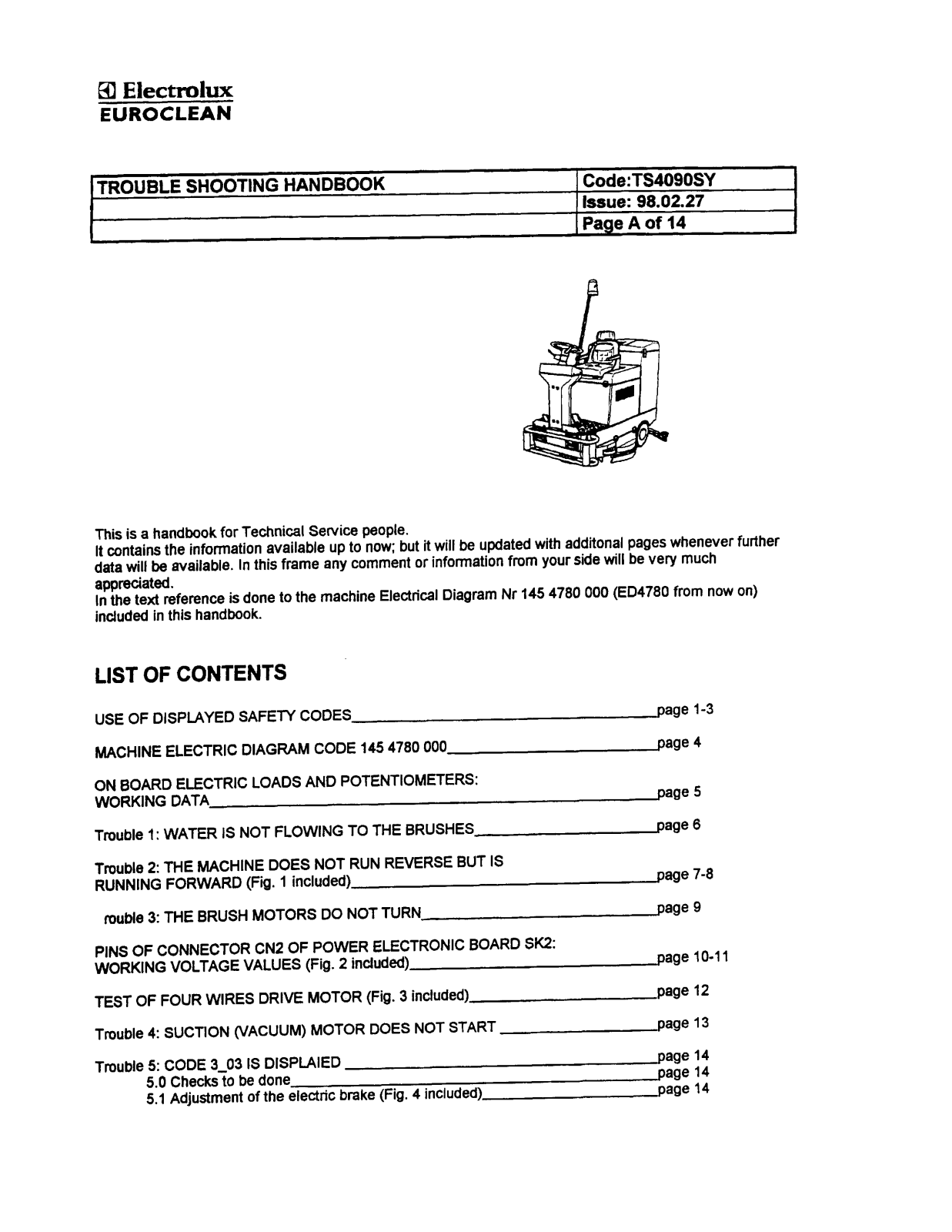 Kent Euroclean KA33BR2 Service Manual