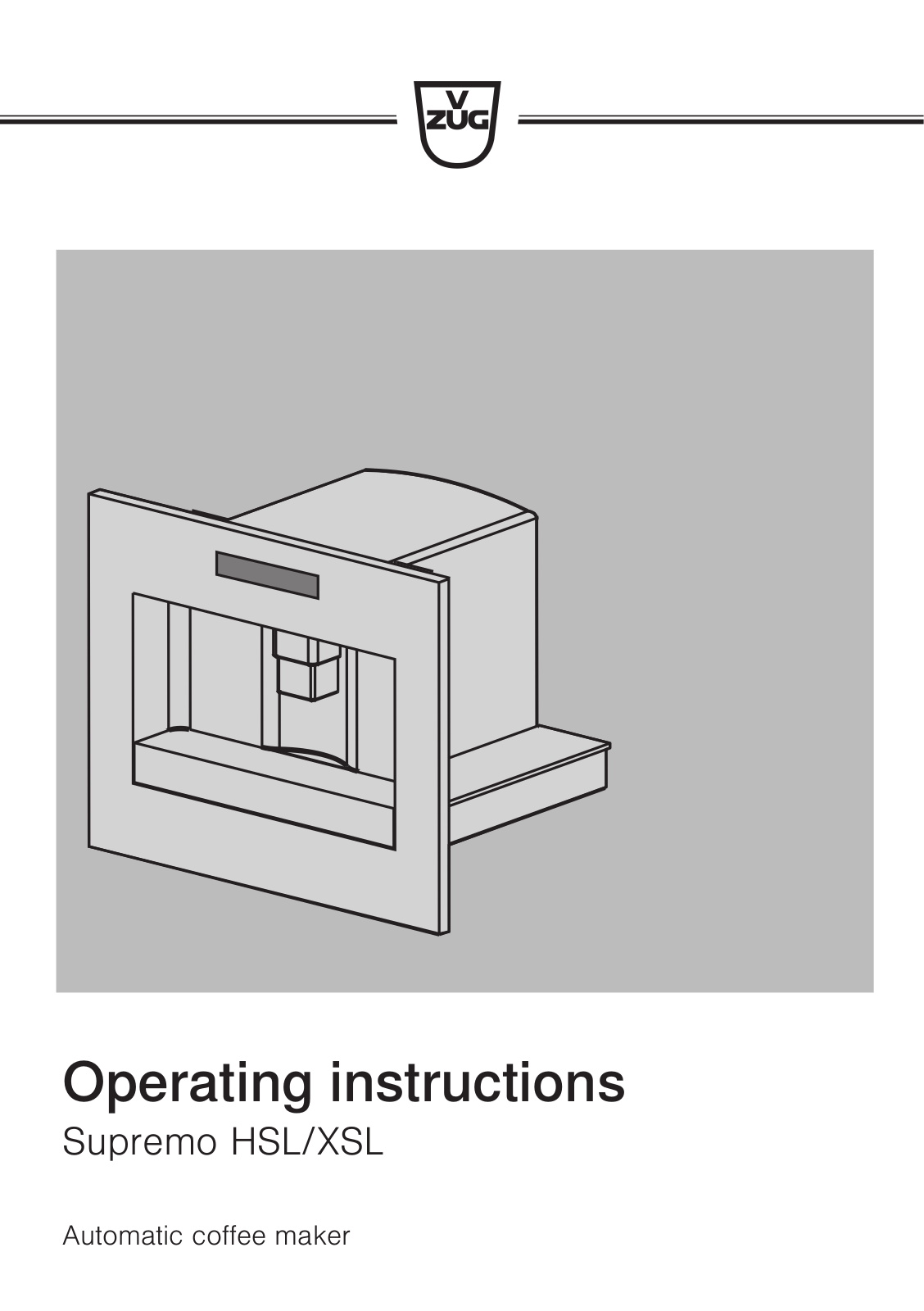 V-ZUG CCSXSL60 User Manual