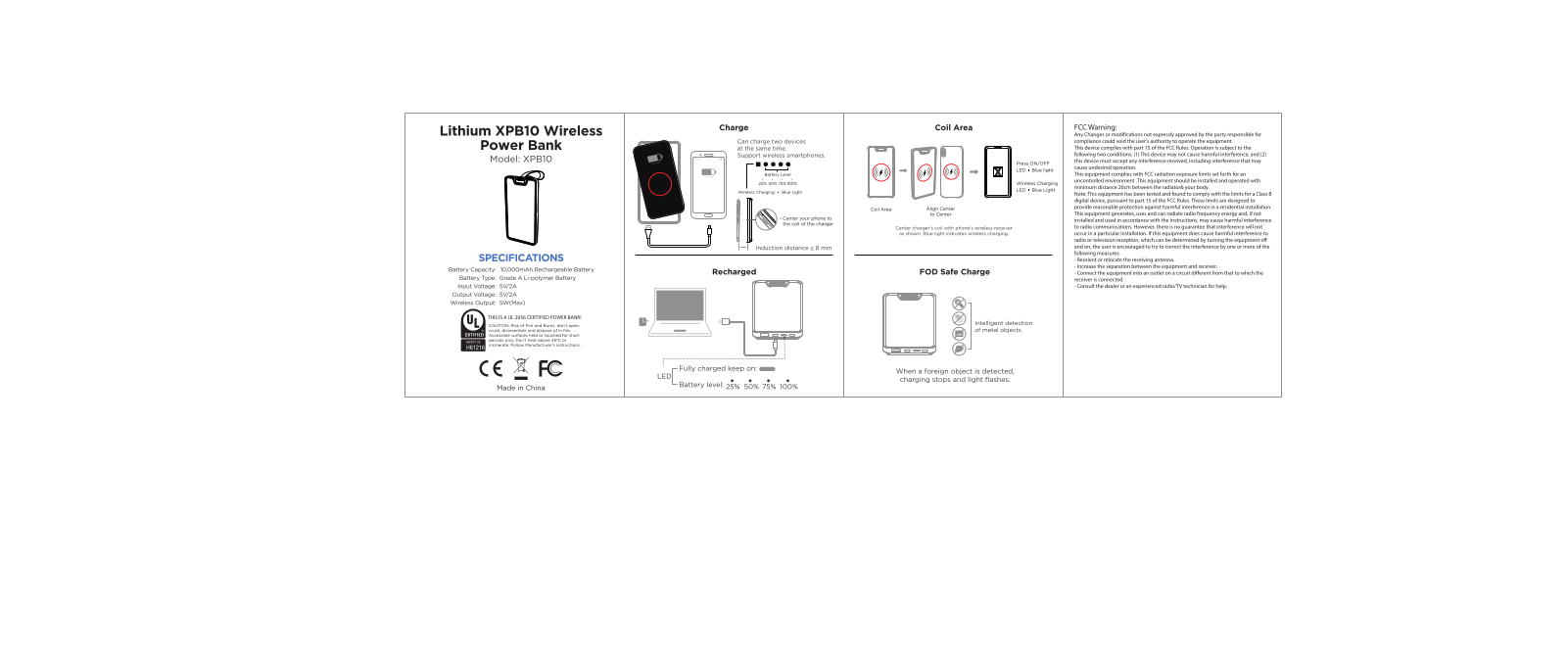 Xoopar XPB10 User Manual