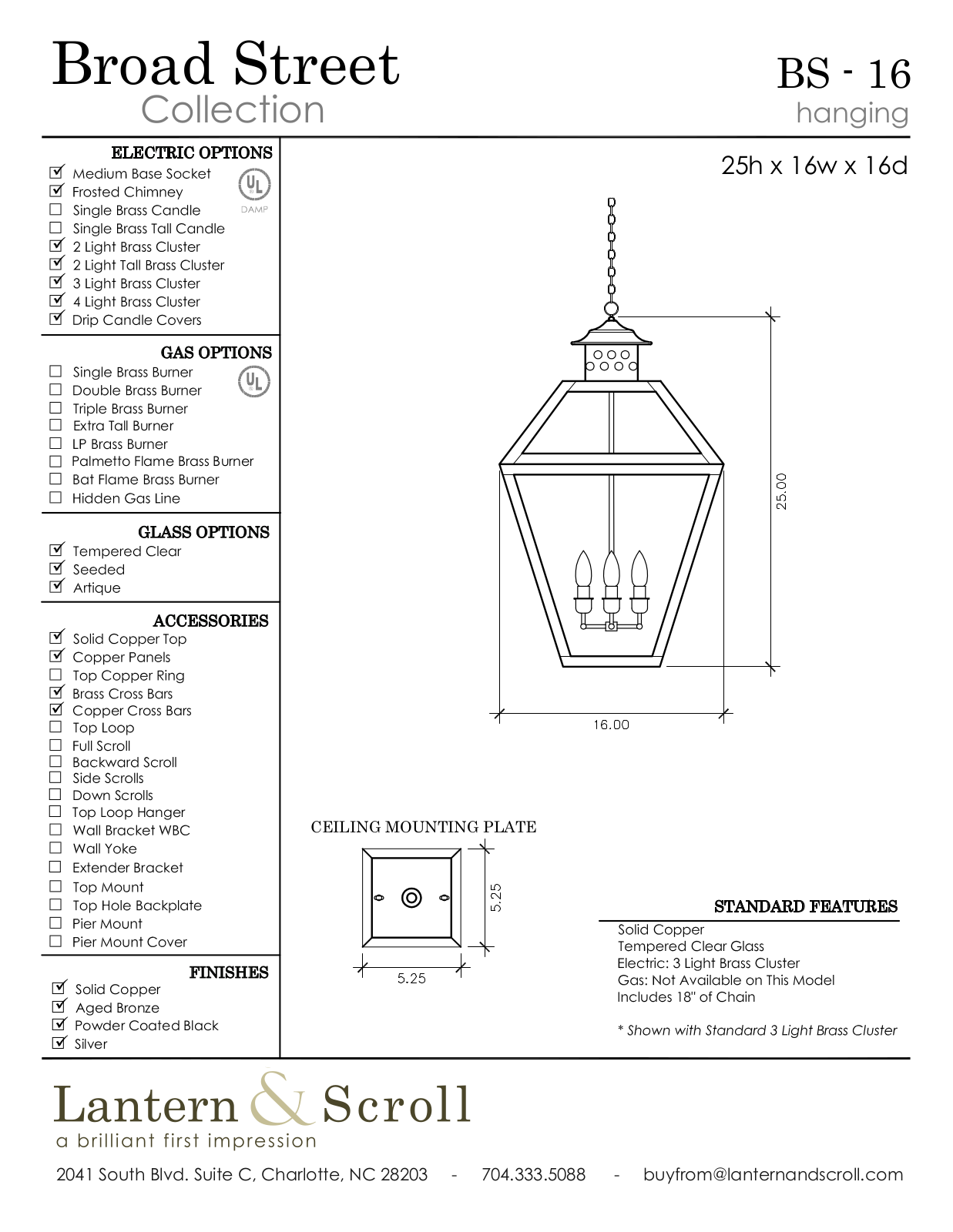 Lantern & Scroll LASC1152 Specifications - ManualMachine.com