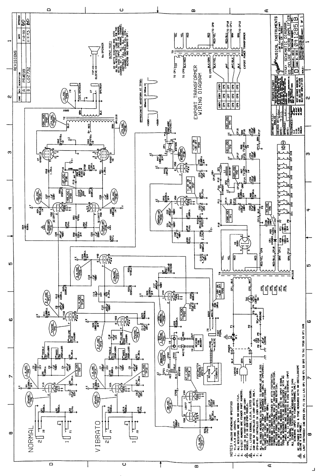 Fender 65-Deluxe Schematic