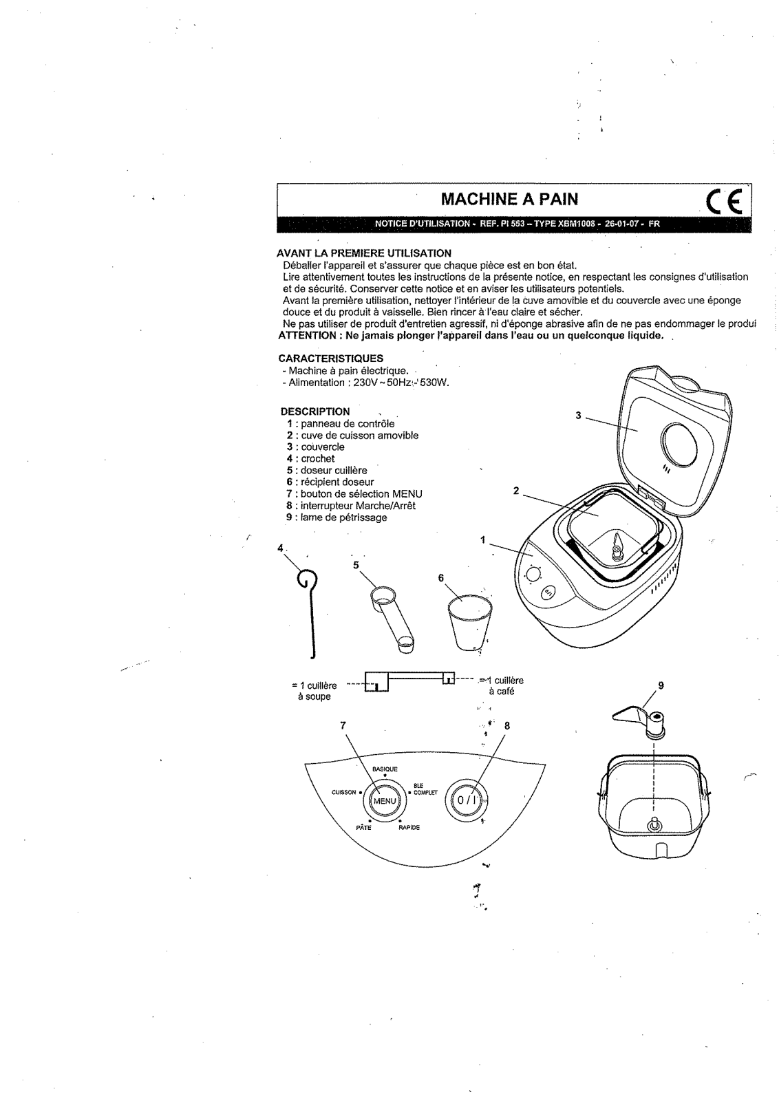 XBM 1008 User Manual