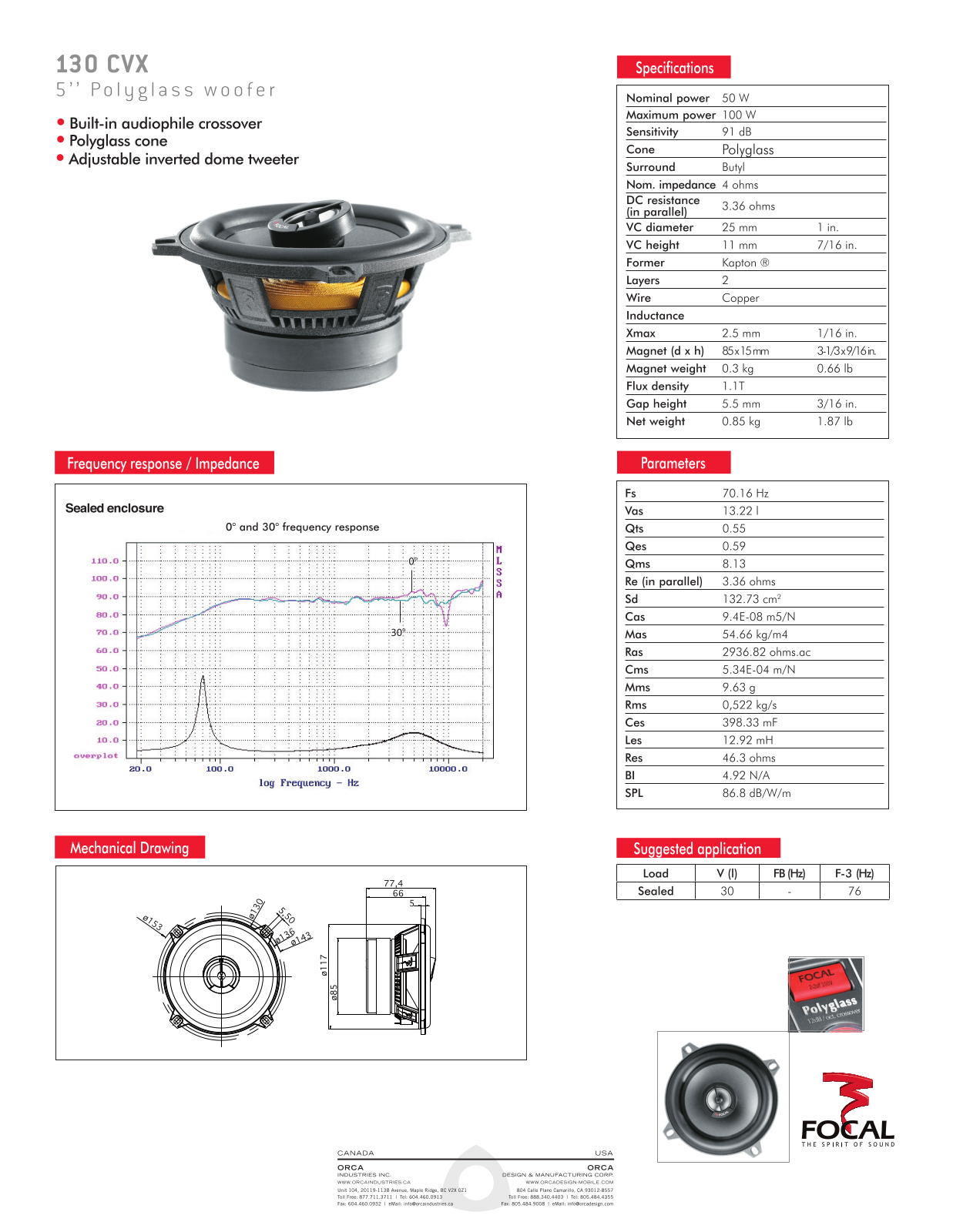 Focal 130 CVX User Manual