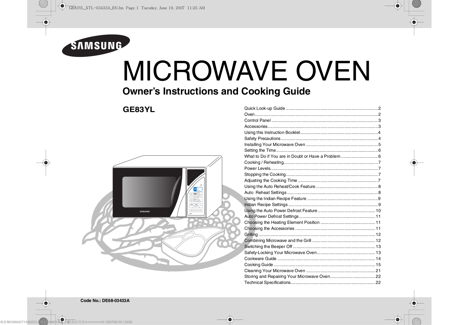 Samsung GE83YL User Manual