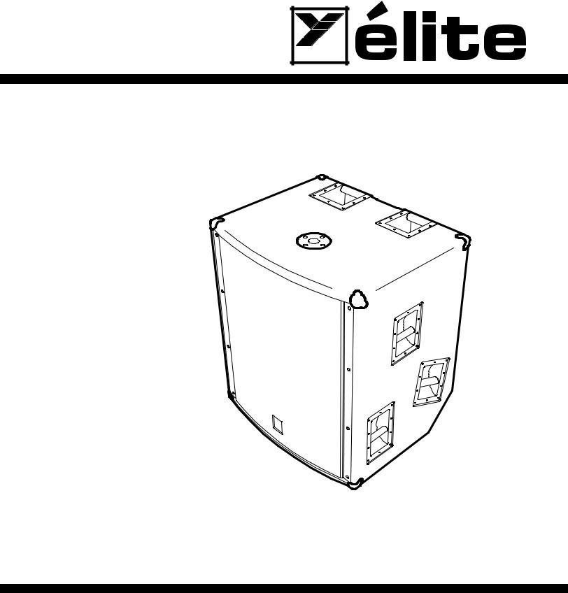 Yorkville ELITE LS2100P User Manual
