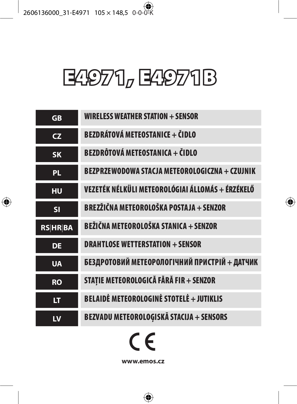 Emos E4971B User Manual