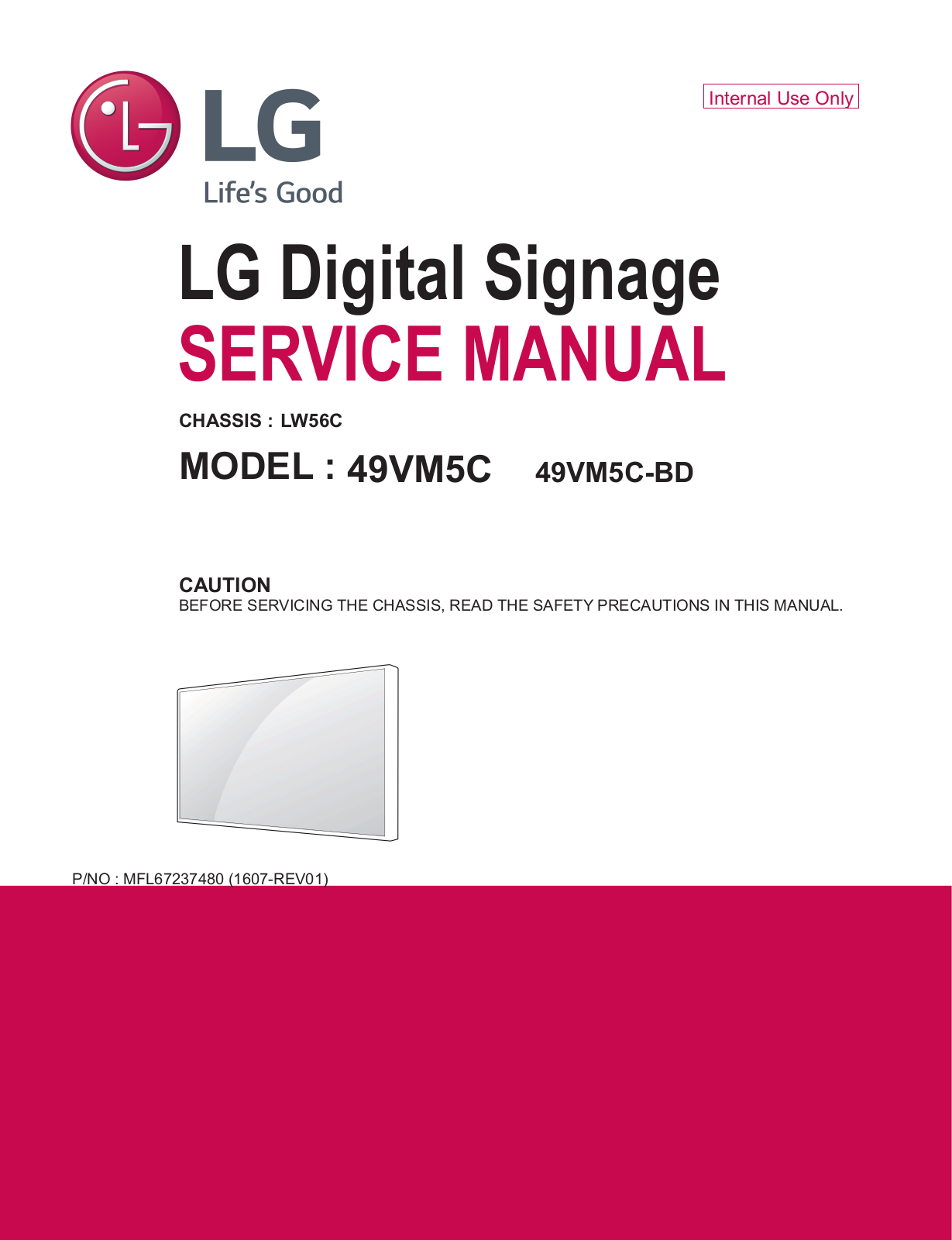 LG 49VM5C-B Product Manual