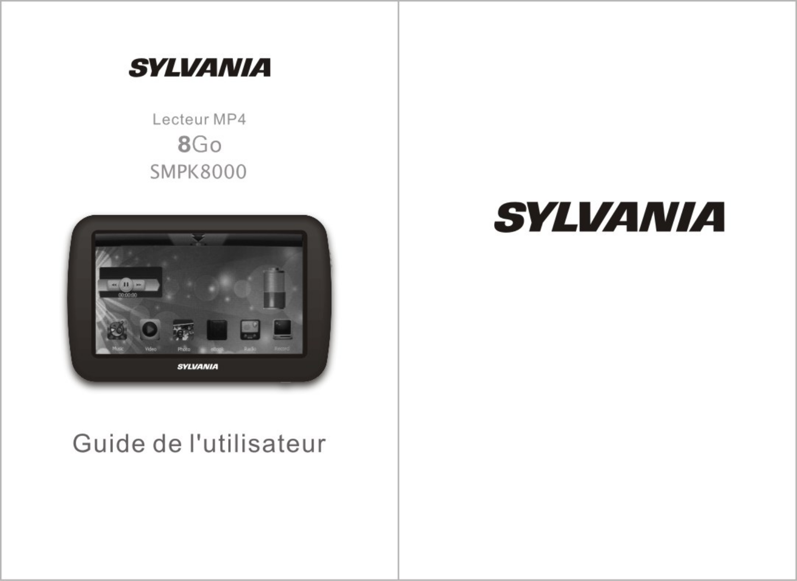 SYLVANIA SMPK 8000 User Manual