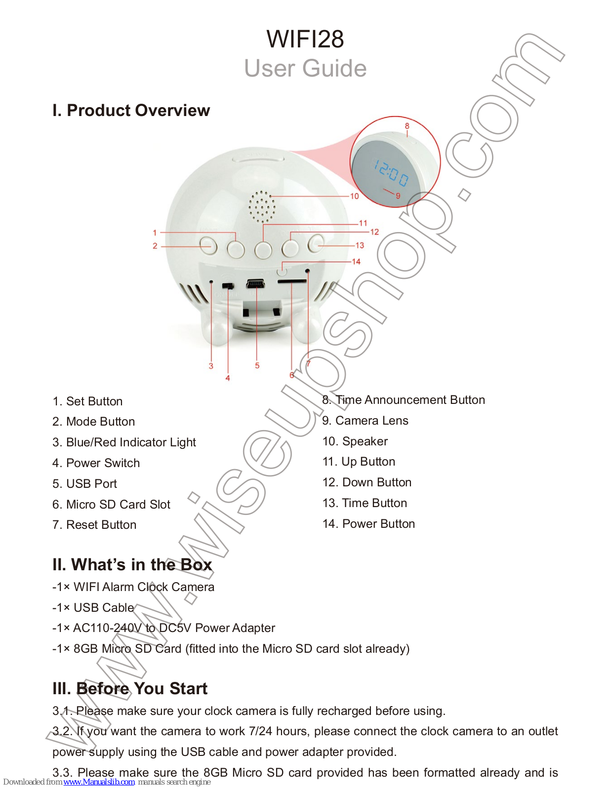 Wiseup WIFI28 User Manual - ManualMachine.com
