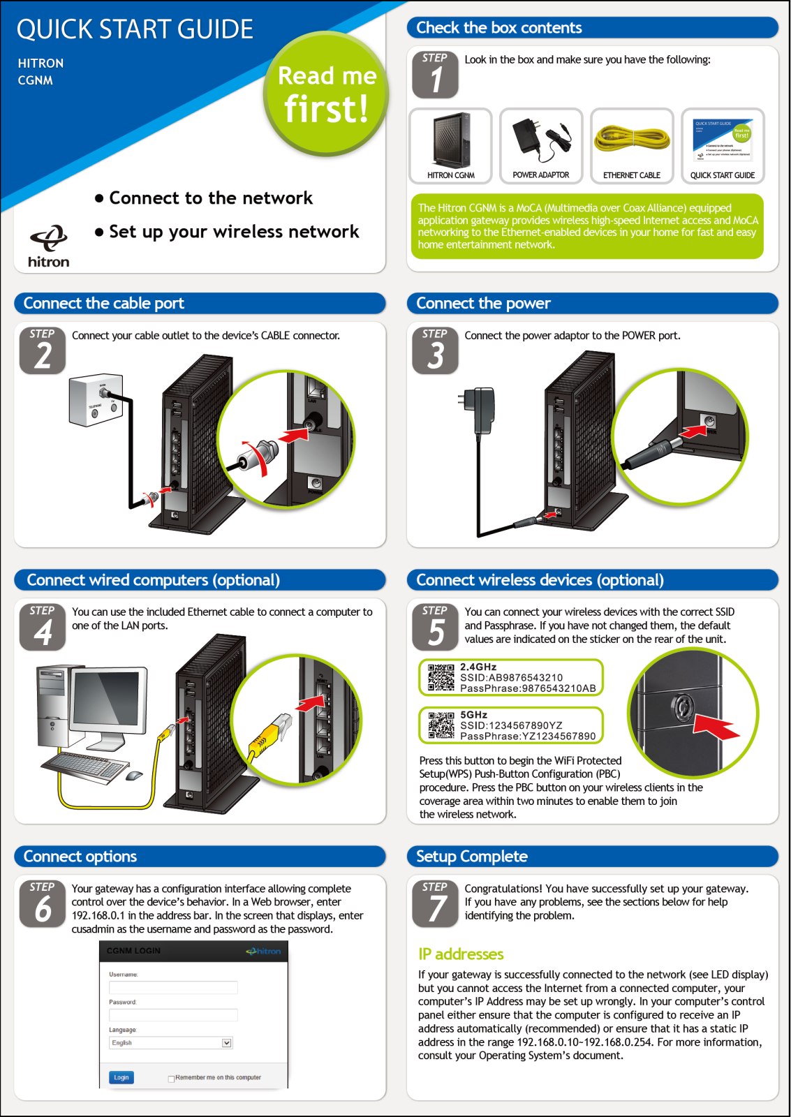 Hitron CGN User Manual