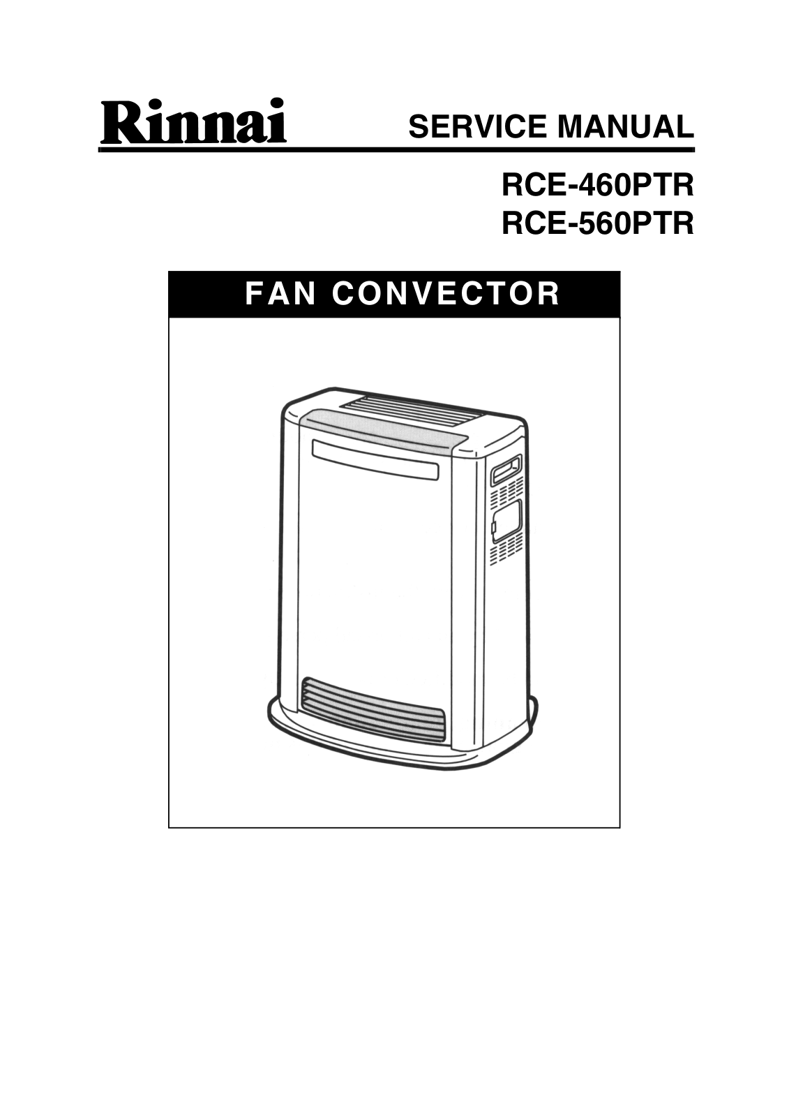 Rinnai RCE-560PTR User Manual