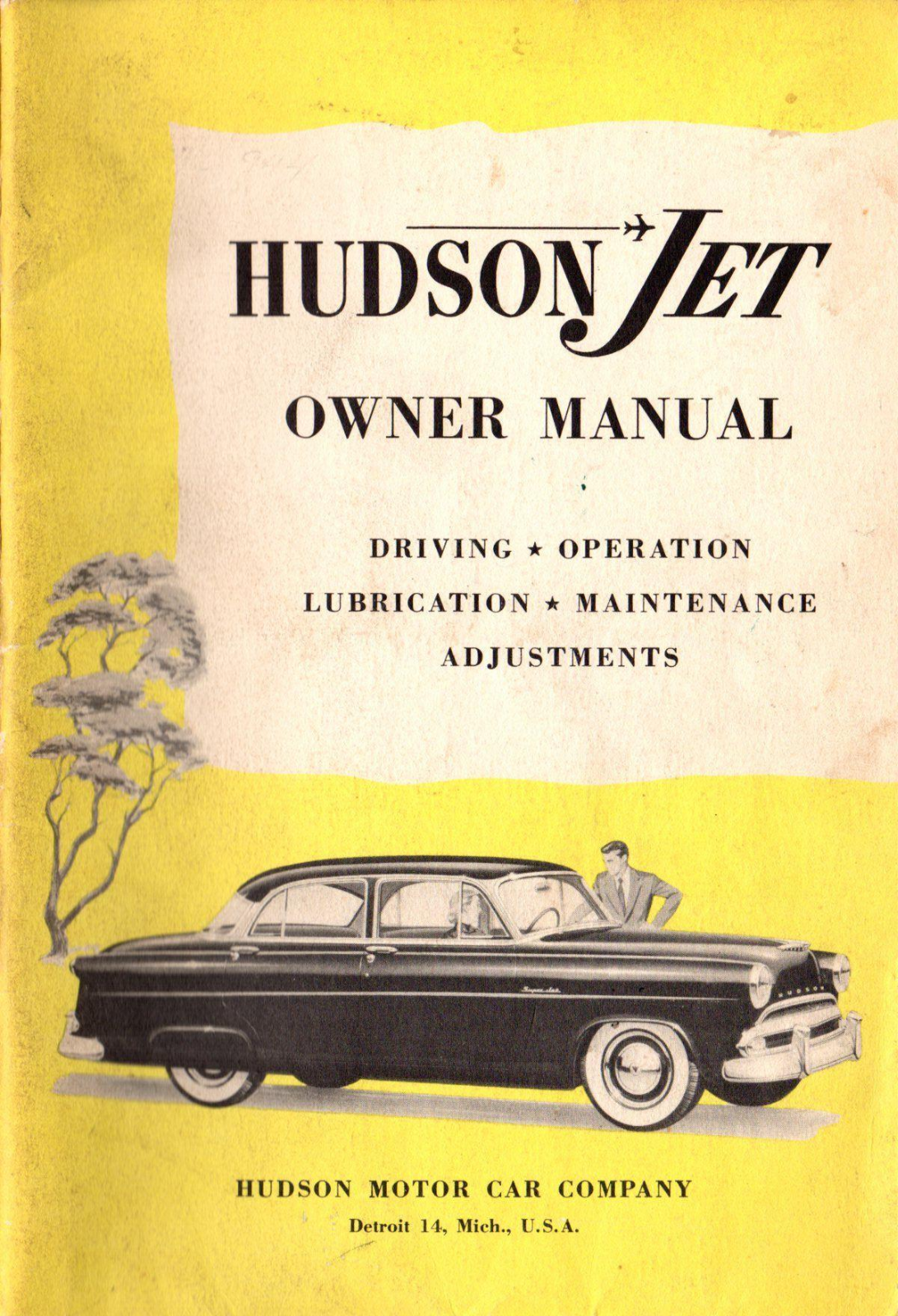 Hudson 1953 Operating Instructions