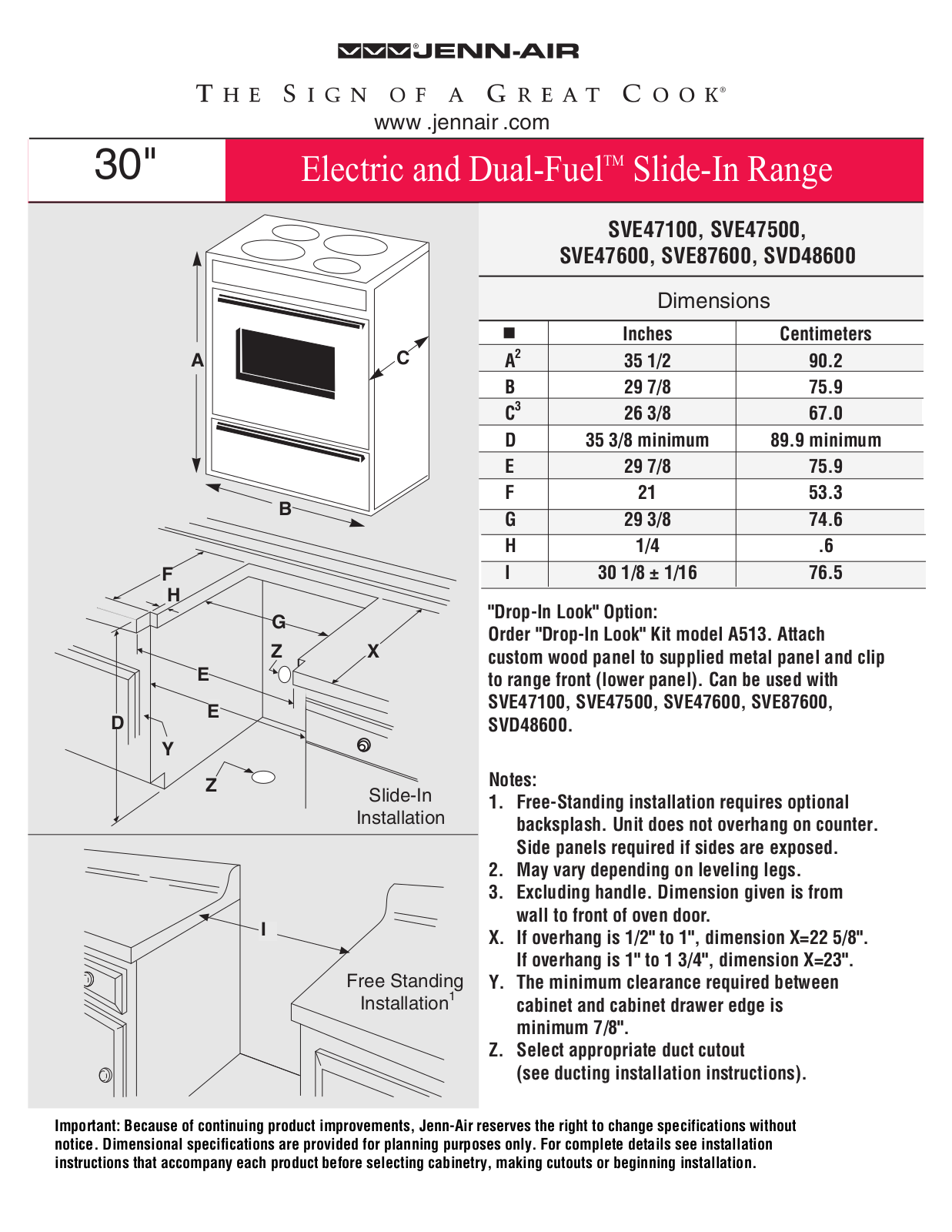 Jenn-Air SVE47100, SVE47600, SVE87600, SVE47500, SVD48600 User Manual 2