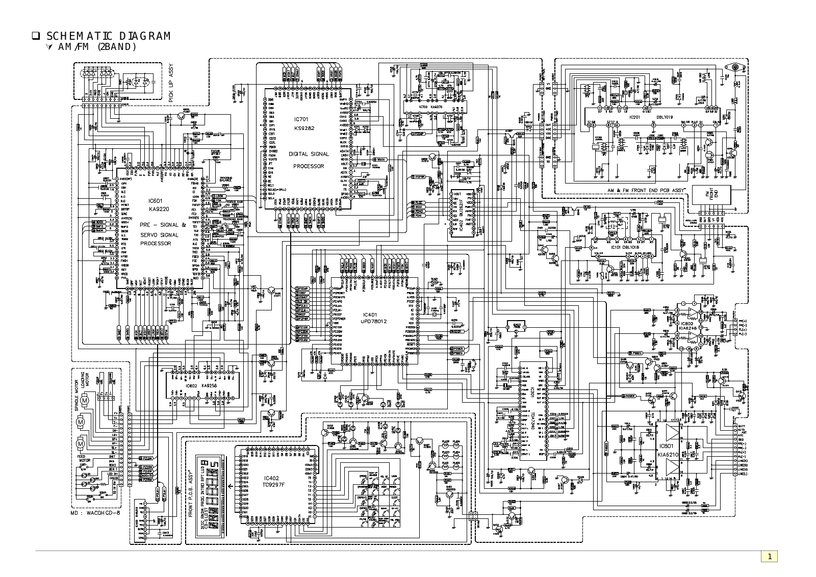 LG TCH-70 Cirquit Diagram