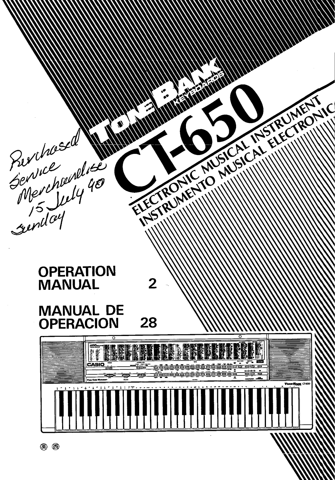 Casio CT-650 User Manual