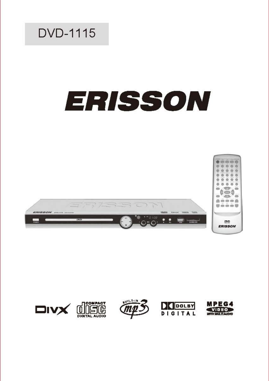 Erisson DVD-1115 User Manual