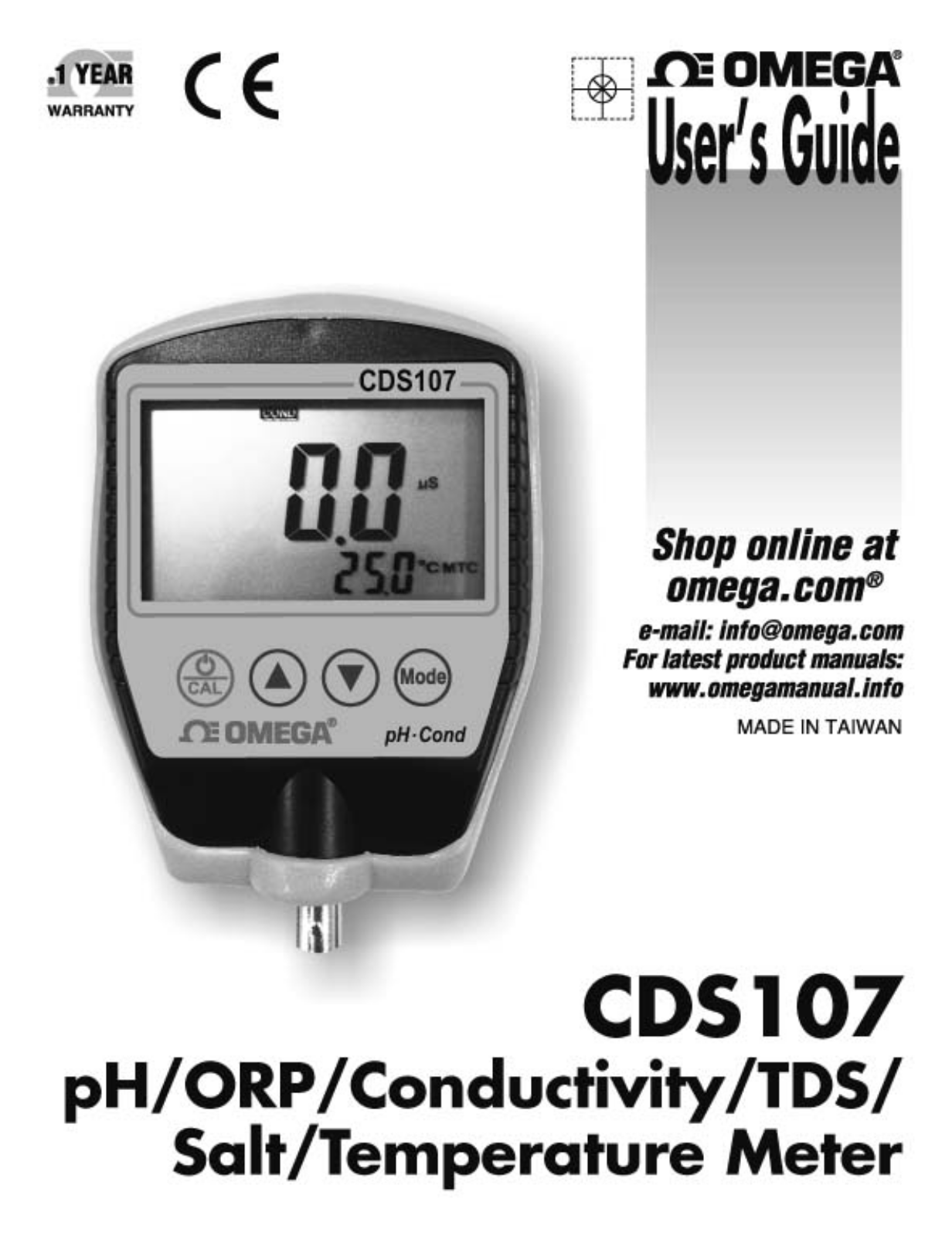 Omega CDS107 User guide - ManualMachine.com