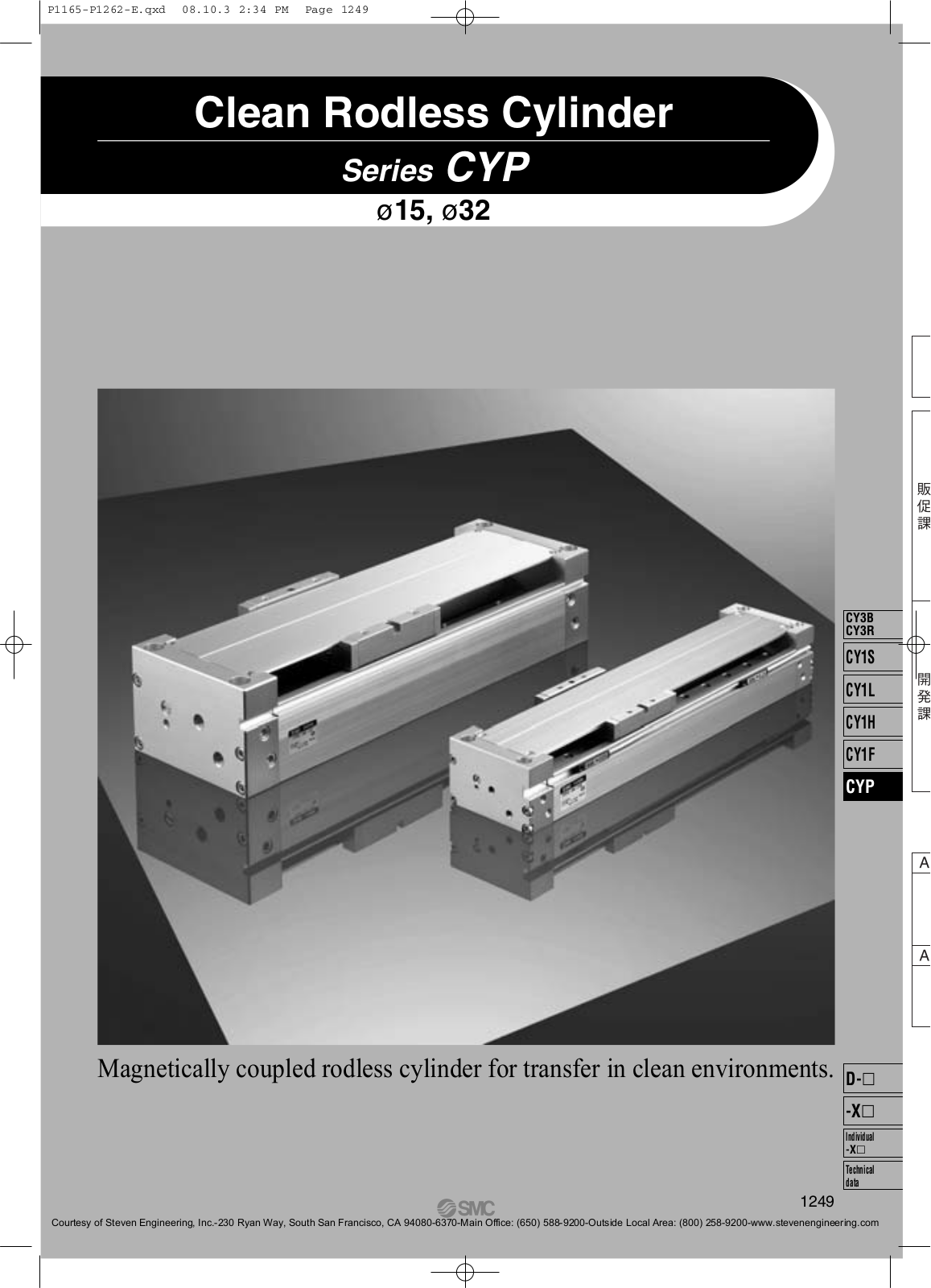 SMC Networks CYP Series, CYP15, CYP32 Technical Data Manual