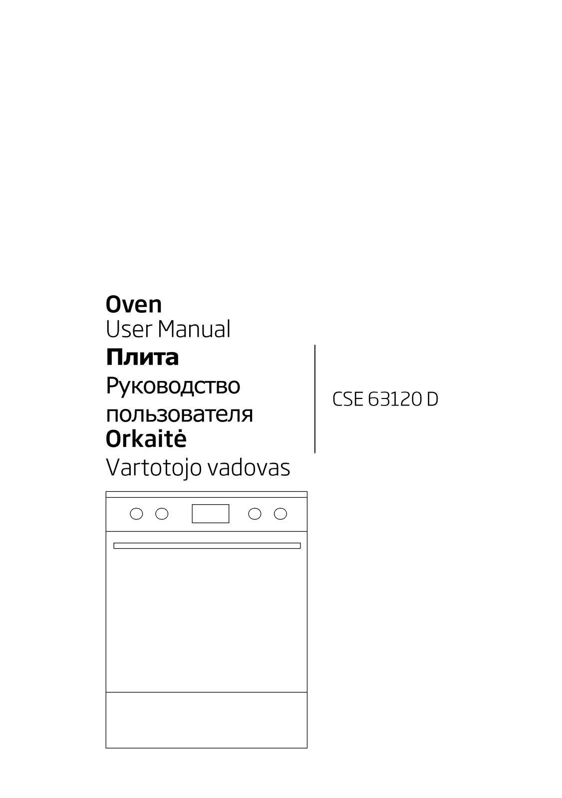 Beko CSE63120D User manual