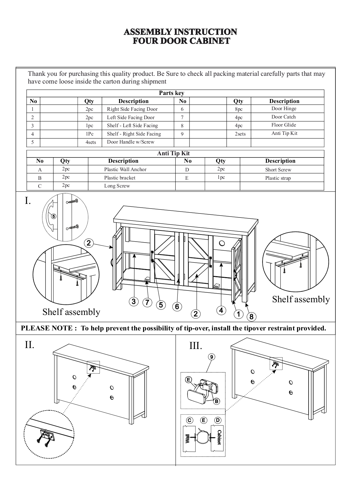 Steelside W006116594 Installation & Assembly - ManualMachine.com