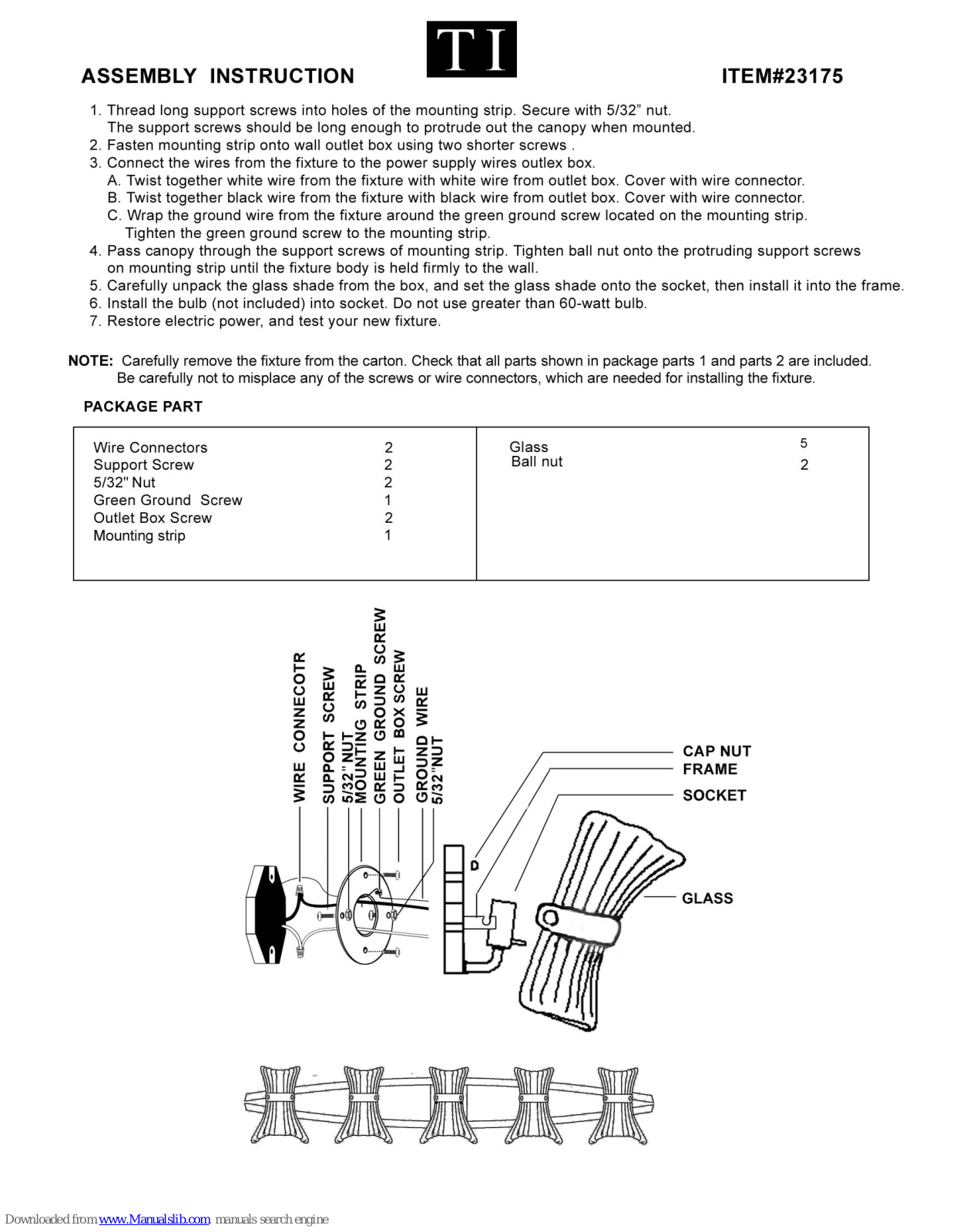 TI 23175 Assembly Instructions Manual