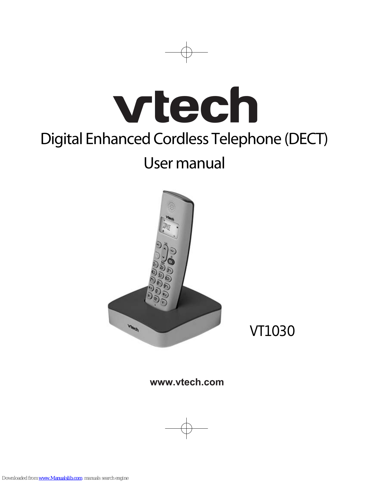 VTech vt 1030 - V-tech Microphone Unidirectional, vt 1030 User Manual